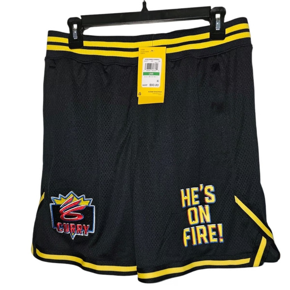 Under Armour Curry Brand NBA Jam Shorts (Black/Yellow) 1387877-001
